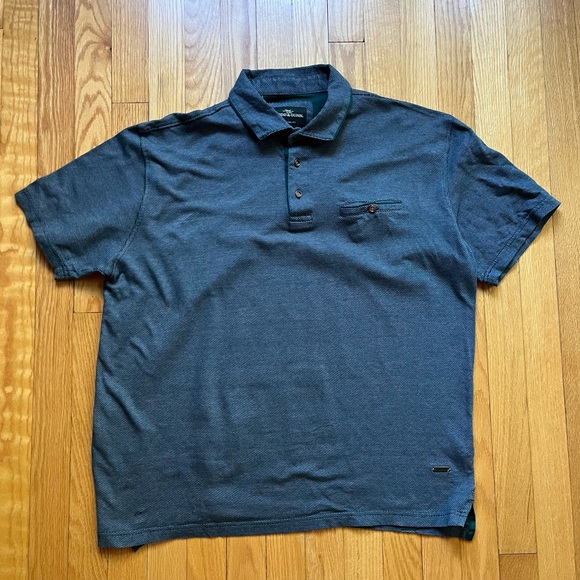 Rodd & Gunn Men’s Short Sleeve Polo Shirt Original Fit XL Green Purple Unique - Picture 1 of 4